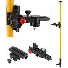 13.5ft/4.2m Professional Laser Level Pole Adjustable Telescoping Pole Multi- Functional Fine- Tuning Bracket With 1/ 4" And 5/ 8" Thread Adapters, Includes Carrying Bag - 4.2M - View 3