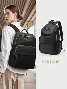 Mochila para portátil de 15.6", mochila ligera de gran capacidad de 13L para la universidad, la escuela secundaria, viajes, senderismo, uso diario casual, diseño unisex - Multicolor - Ver 7