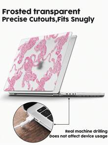 Bao đựng laptop bằng acrylic mờ in họa tiết da báo, phù hợp với Air13 2025/Pro16 M3 M2, chống bám vân tay, chống sốc, tản nhiệt 3 trong 1, cần thiết cho văn phòng và học tập. - Nhiều màu - Xem 5