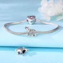 Cute Panda Animal 925 Sterling Silver Charms For Bracelets And Necklace Dangle Pendants Butterfly Elephant Dog Bead Jewelry Present For Women Family Friends - 大象飾品 - 查看 8