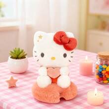 Miniso Encanto de peluche de Sanrio Hello Kitty con forma de estrella, luna y nube, de tela de peluche hipoalergénica, con forma clásica de Hello Kitty y decoración con corazón, compacto y portátil, adecuado para decorar mochilas, llaveros o llevar a diario como lindo encanto (1 pieza) - Multicolor - Ver 2