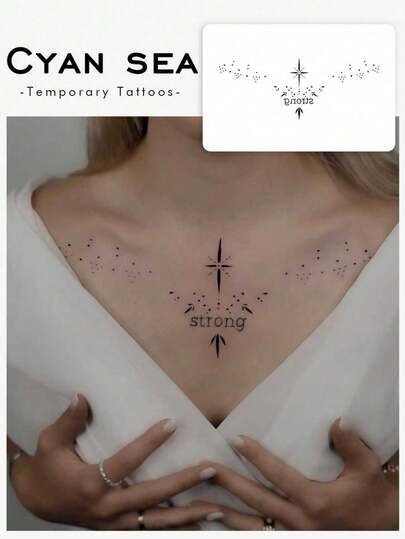 Zmywalne, tymczasowe naklejki tatuażowe z rogami diabła z PVC na Walentynki, wodoodporne i odporne na pot, odpowiednie do codziennego użytku, utrzymują się od 3 do 5 dni.