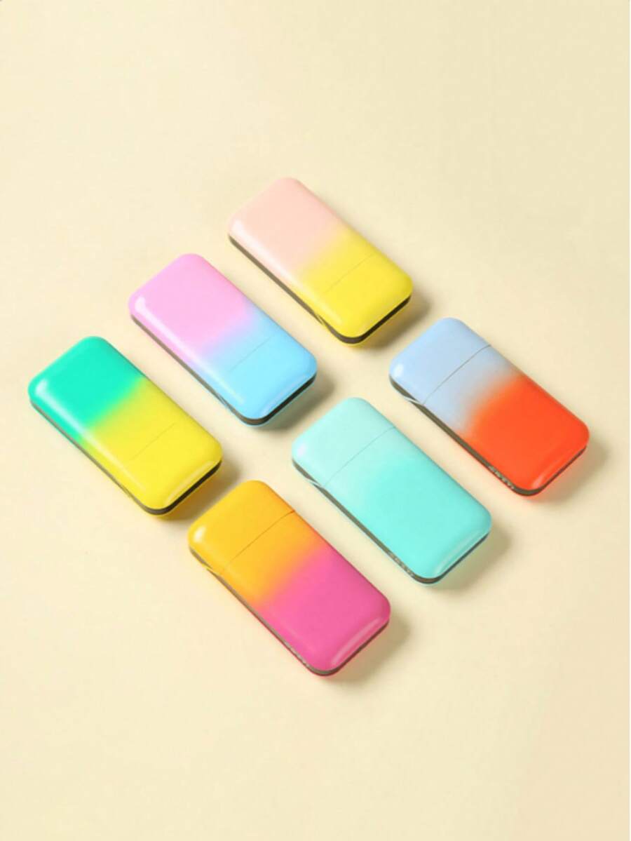 1 husă de țigară unisex colorată cu gradient, cu deschidere prin clapă, accesoriu la modă pentru fumat - Multicolor - Vizualizare 1