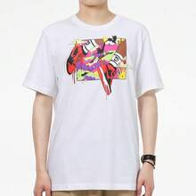 Nike Jordan All-Star Logo Print Basketball American Retro Short-Sleeve T-Shirt - White - View 3