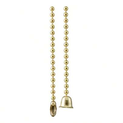 Beaded Pull Chain, 3 Ft, Lengthens Pull Chain, Brushed Brass, 54213