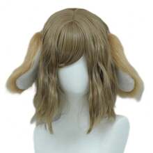 Cute Rabbit Ears Headband Long Furry Dog Ears Animal Cosplay Headband (D Tan) - Time - View 7