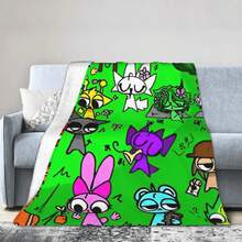 Sprunki Incredibox Games  Blanket Spring Autumn  Multi-Function Ultra-Soft Throw Blankets For Bedding Bedroom Quilt - 6 - Xem 2
