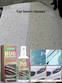 Car Bug Remover Cleaner, Paint Surface Decontamination Cleaner For Bird Droppings, Tree Sap, Bug Residue, Foam Cleaning Agent - Multicolor - View 2