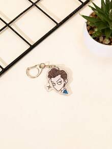 1pc Acrylic Cute Cartoon Nana Character Themed Keychain Pendant, Backpack Decoration, Bag Accessory, Wallet Charm, Gift For Friends - Multicolor - View 17