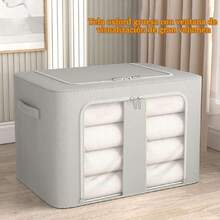 Bolsa de almacenamiento de ropa, gran capacidad, con cremallera y ventana transparente, para edredones, mantas y bolsas transpirables (2piezas, 24L),38913673 - Granate - Ver 6