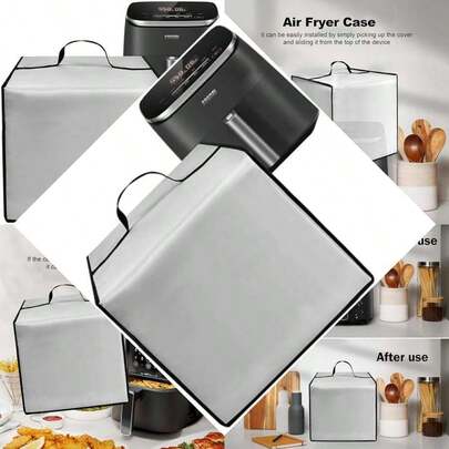 Air fryer mat, heat resistant, waterproof, dustproof, suitable for various air fryers with multiple functions