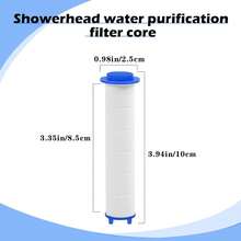 10 Pcs Shower Head Filter, 3.94In PP Filter Cartridge Replacement Water Filters For Hard Water, Sediment, Universal For Handheld Showerheads,Detachable