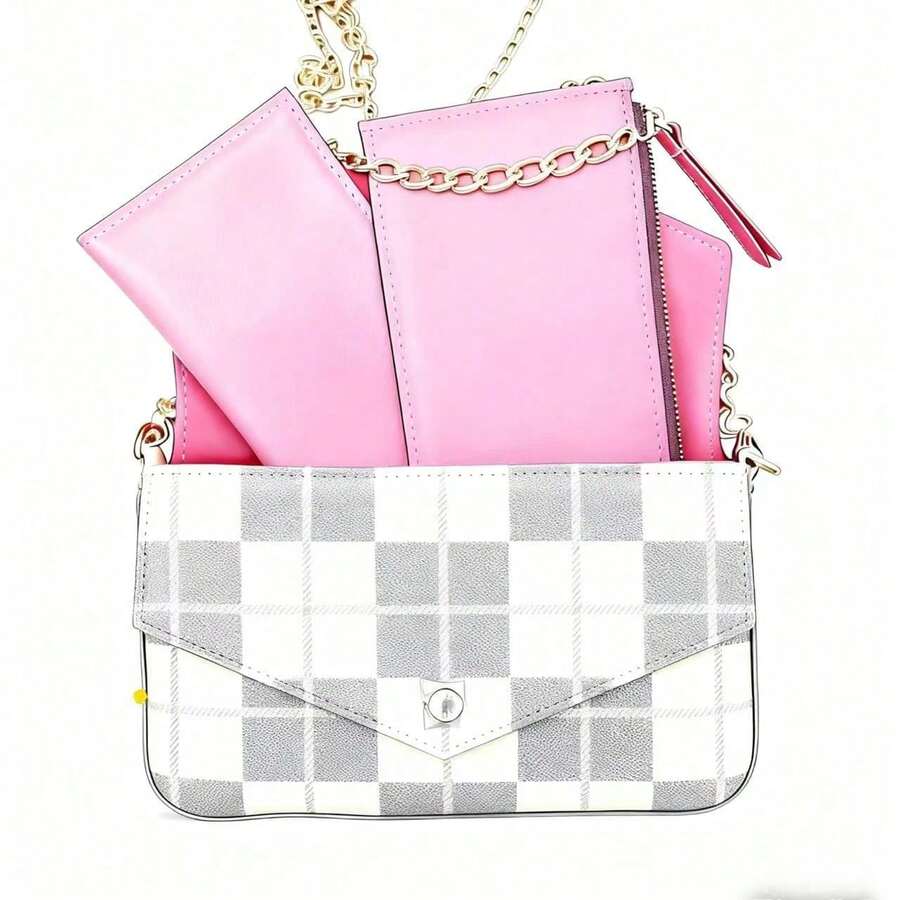 LOUIS⁢ VUITTON⁢ Fashionable And Classic Three-In-One Single - Shoulder Bag And Cross - Body Bag, With An Overall Style That Is Elegant Yet Fashionable - Đen và trắng - Xem 1