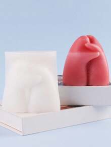 1pc Hug Shaped Candle Silicone Mold - A-White - View 3