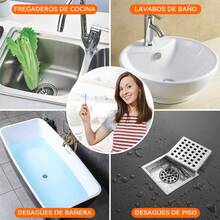 4 Paquetes Tratamiento Contra Malos Olores en Tuberias y Coladeras, Limpiador de Desagües,Palillos para Desagüe, Limpiador de Desagües, Pipe Cleaning Sticks, para Cocina,Baño,Inodoro (48Pcs) - De Estado sólido - Ver 7