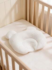 momscare 1 chiếc gối em bé in hình gấu, thoáng khí và thấm hút mồ hôi, phù hợp cho mọi mùa. - Màu be - Xem 4