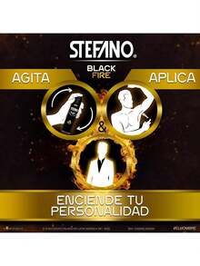 EstiloTendenciaStefano Desodorante Black Fire En Aerosol Para Hombre 150 Ml.ProteccióN Contra El Mal Olor Que Dura Todo El DíA Con Una Fragancia Fresca Y Duradera, Con Notas Frescas Y CíTricasCalidad PremiumVersióN Mejorada - 1 - Ver 6