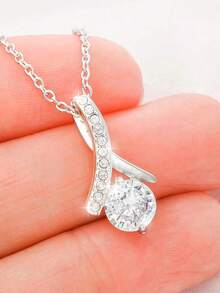 新款项链礼盒套装 - 送给姐姐或女友的生日礼物 - 送给姐姐的礼物 - 伴娘送给新娘的礼物 - 姐妹珠宝 - 銀色 - 查看 4