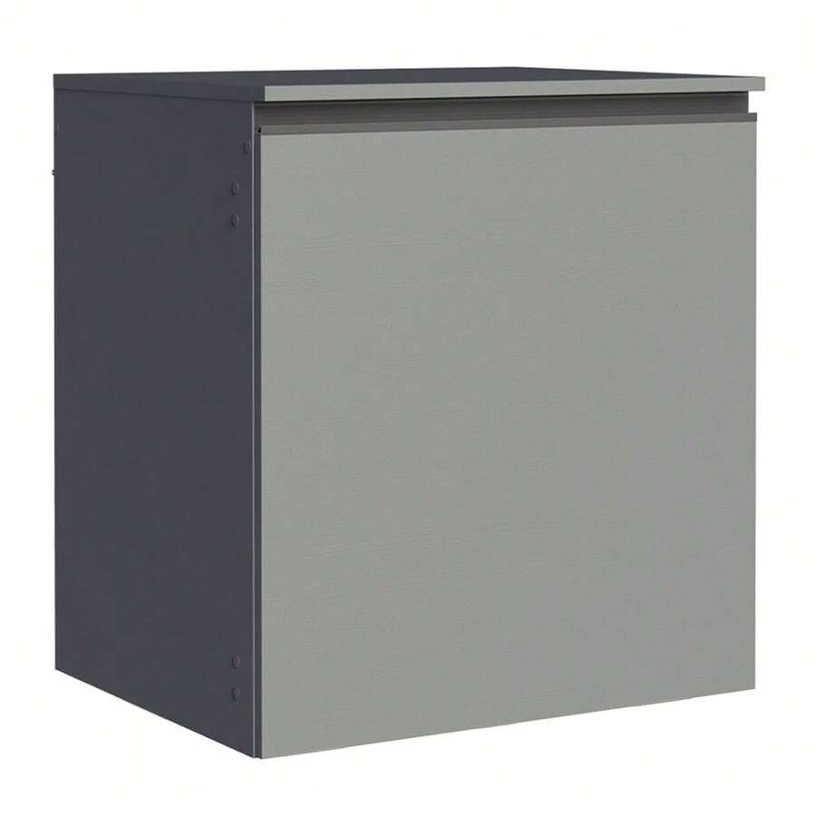 Gabinete Bajo Cocina Madesa Nice Suspendida con 1 Puerta 10 - Gris - Ver 1