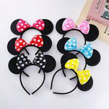 1pc Disney Minnie Mouse Ear Headband With Bow Design, Princess Costume Accessory, Suitable For Parties, Birthdays, Carnivals (Some Accessories Randomly Shipped), Perfect Gift, Birthday Gift, Ideal For Various Festivals, Fashionable Item, Luxury Choice. Perfect Gift For Friends Or Partners, Valentine's Day Decoration, Ideal Choice, Party Gift.