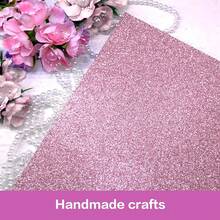 30 Sheets Pink Glitter Cardstock 8.5 X 11 Inches, Heavyweight 230gsm Premium Sparkling Card Stock Paper For Card MaFKing DIY Craft Party Decoration Schoolsss Student Supplies (Pink) - Pink - 查看 6