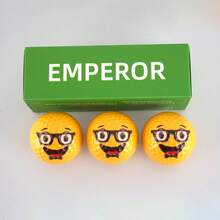 WUDAY Pelotas de golf con diseño de caca, pelotas de práctica de golf prácticas, regalo de broma para familiares y amigos en el Día de los Inocentes, Día de San Valentín - Multicolor - Ver 11