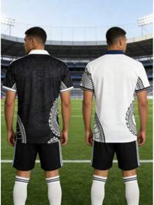 Football Jerseys 23 24 New Royal Special Edition White Black Dragon Short Sleeved Jerseys - Rồng Đen + Rồng Trắng - Xem 2