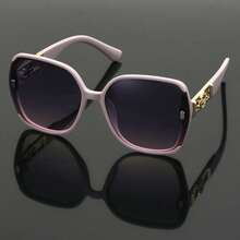 1副椭圆形无框女士时尚眼镜，休闲百搭，适合各种场合佩戴 - 彩色 - 查看 5