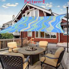 1pc 2D Digital Print Sun Shade Cloth, 5 Different Geometric Abstract Stripe Patterns, Features Include Printed Pattern, Windproof, Detachable, Lightweight, Semi-Shading, Dustproof, Durable - Multicolor - View 41