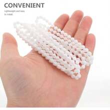 PACKOVE Cadena de Perlas para Cortinas Enrollables Blanco – Reemplazo de Cordón de Bolas de Plástico, Cuerda para Persianas Verticales, Cortina Enrollable para Oficina y Hogar, Accesorio de Repuesto(default) - Multicolor - Ver 4
