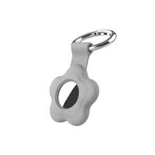 1pc Flower Shaped Silicone Protective Case With Keychain, Compatible With Apple AirTag Tracker, For Backpack, Keys, Pets And Other Items Anti-Lost Protection