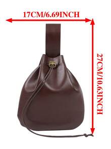 2 piezas Bolsa de cinturón de cuero medieval, bolsa con cordón estilo vikingo y renacentista, conjunto de disfraces para LARP, cosplay y recreación histórica - A - Ver 6