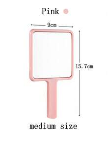 1/2pcs (Black/Pink) Handheld Makeup Mirror, Vanity Mirror, Hair Styling Mirror, Cosmetic Mirror, Handheld Mirror, Ladies Makeup Mirror, Salon Mirror, Portable Mirror, Makeup, Affordable, Room Decor, Vanity, Travel, Bedroom, Makeup Accessories, Mirror, Vanity Mirror, Mini Mirror, Compact Mirror, Small Mirror, Hand Mirror, Inexpensive, Christmas Gift, Cosmetics, Makeup Tools, Cheap, Gift, Women's Gift, Christmas Gift - Black - View 14