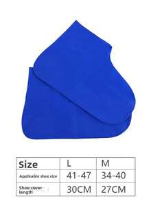 1 Pair Waterproof Latex Anti-Slip Rain Shoe Covers, Thick & Durable Outdoor Rain Boots Covers For Men & Women, Mid-Calf, Portable Insulation, Galentines, Puppy, Carnival, Party Decorations, Spring Summer Picks, Brides Maid Gifts, Room, Bedroom Decor, Bedroom Decor, Beach, Travel, For Men, For Women, Vacation - Multicolor - View 22