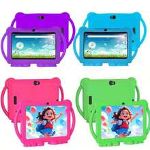 7-Inch 16GB Children's Tablet, 2.4G WiFi, Eye-Care Screen, Parental Control, Educational Apps & Games, Dual Cameras, Shock-Proof Case, Interactive Learning, Cultural Enlightenment, Children's Gift, Holiday Gift, Birthday Gift, New Year Gift, Children's Day Gift