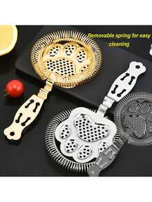 Colador profesional de julep para bebidas de cóctel, colador de acero inoxidable 304 para barman, colador de cóctel para cocteleros, vasos de mezcla (negro),38951984 - Azul menta - Ver 2