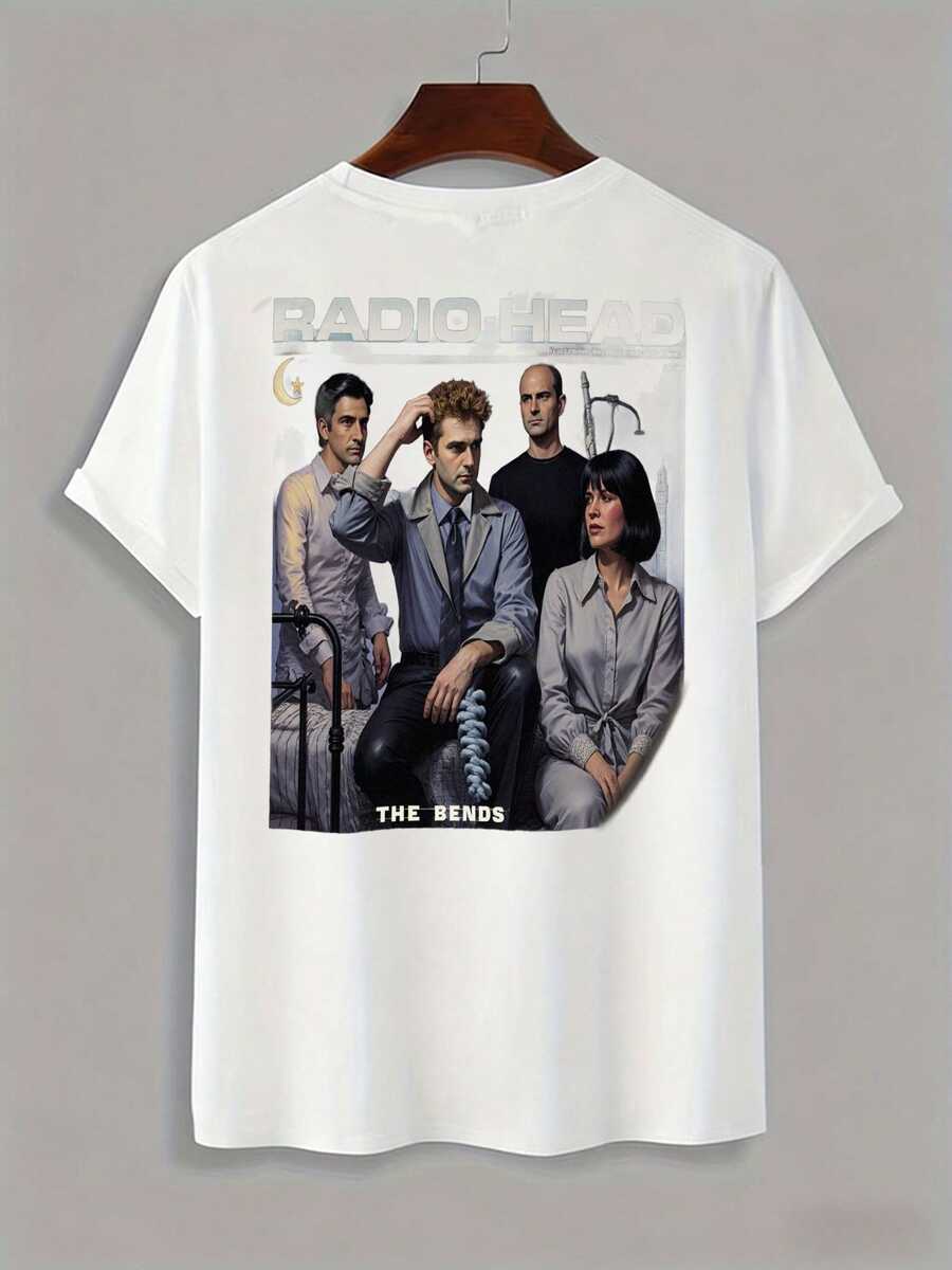 Men's Loungewear, Soft Cotton T-Shirt, Short-Sleeved Loose-Fit Printed Cotton Casual Pants, Stylish Men's Sandals LUCD - 白色 - 查看 1