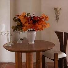 Artificial Fall Maple Leaves Stems, 8 PCS Fall Decorations For Indoor Outdoor Halloween Than1ks 1giving Farmhouse Arrangement Decorations For Front Door Wedding Centerpieces In Autumn - 7色楓葉 - 查看 6