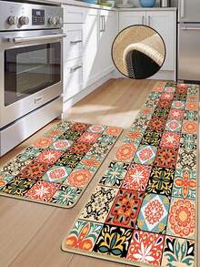 【热销！】1 件装柔软橡胶亚麻厨房地垫，3.5 毫米厚厨房地毯，美式乡村风格厨房吸水地垫，大尺寸地毯，缝边防止脱皮，吸水易清洁，亚麻表面，泡沫中间层，橡胶底部，适用于厨房地毯、厨房装饰、婚礼装饰、家居装饰、浴室地垫、玄关地垫、洗衣房地垫、走廊地毯、客厅地垫等。 - 彩色 - 查看 11