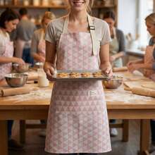 1件/2件装彩色条纹围裙,男女通用可调节围裙,简约风格围裙,适用于家庭、厨师、服务员、烧烤师傅、理发师,成人口袋围裙,可机洗厨房用品 - 彩色 - 查看 9