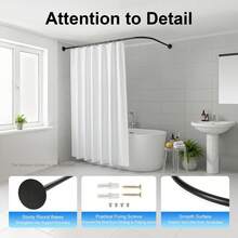 RainWeel Aste per tenda da doccia - nero - Visualizzare 3