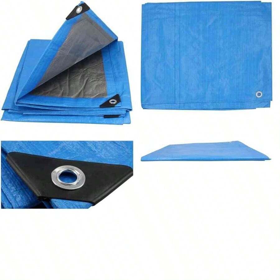 Surtek Foy LE6X8 Lona Polietileno, 6 X 8 Pies, color azul - como se muestra en la figura - Ver 1