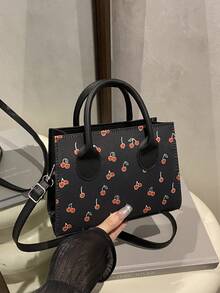 Fashionable Printed Handbag, Women's Personalized Minimalist Casual Crossbody Bag, Shoulder Bag - Multicolor - View 9