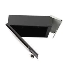 Wall Mounted Mailbox With Keys, Black & White Modern Outdoor Mail Box, Large Capacity 14x14x4 In, Modern Outdoor Mailbox, Wall Mounted Mail Box With Lock And 2 Keys, Black Or White Large Capacity Mailbox, Galvanized Steel For Porch,  Anti-Theft Lock, Rust Resistant Steel, Easy To Install, Weather Resistant - Black and White - View 11
