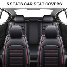 5 Seats Car Seat Covers Fit For Hondas CRV CR-V Full Set Premium Faux Leather Front Rear Back Seats Pu Leather Seat Protectors - 5 seats covers - 查看 12