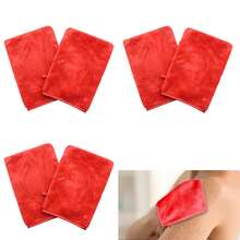 沐浴去角质手套，带挂环的身体去角质手套，用于沐浴、面部水疗、洗手、深层清洁去除死皮的磨砂去角质手套，男女通用