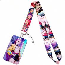 1pc KPOP Witch Hunting Girl Group Retractable ID Card Holder, Long Lanyard Student Card Holder, Phone Hanging Strap, Self-Retracting Cord DIY Card Holder, Cartoon Student Campus ID Card Holder, Work ID Badge Holder, Subway/Bus Pass Protector, Campus Card Holder, Back To School Student ID Card Holder - Multicolor - View 10