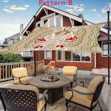 1pc 2D Digital Print Sun Shade Cloth, 5 Different Geometric Abstract Stripe Patterns, Features Include Printed Pattern, Windproof, Detachable, Lightweight, Semi-Shading, Dustproof, Durable - Multicolor - View 21