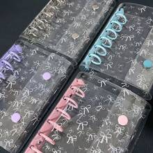 Bìa đựng tài liệu trong suốt cỡ A7, thiết kế khóa đôi, nơ đính sao, có thể dùng làm túi đựng ảnh và album ảnh, rất thích hợp để làm sách dán, kế hoạch lưu trữ, sách hướng dẫn, sổ tay, sách dán, đồ dùng văn phòng và đồ dùng học tập. - Xem 3