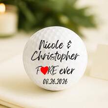 Custom Wedding Golf Balls,Custom Text,Personalized Names & Date, Bride And Groom Gift,Personalized Wedding Golf Ball Gift, Wedding Favor, Bride And Groom Golf Balls - Multicolor - View 16